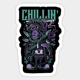 Chillin Sticker